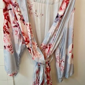 Floral Wrap Robe